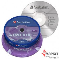 DVD+R Verbatim 8x 8,5Gb cake(25)